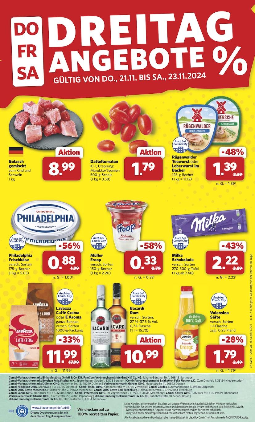 Combi Aktueller Prospekt ab Montag Seite 28