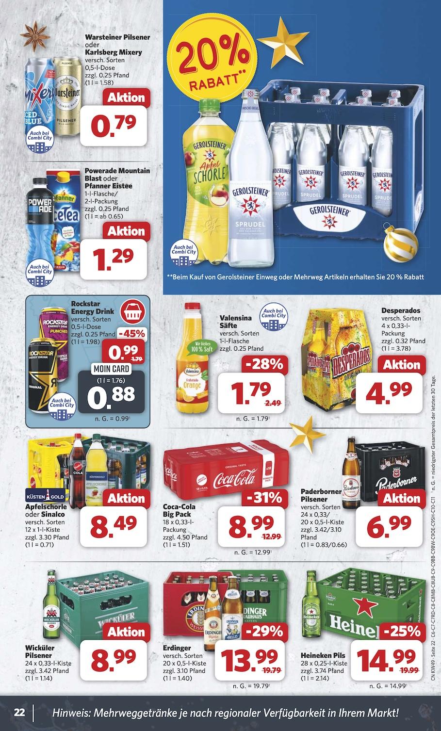 Combi Aktueller Prospekt ab Montag Seite 22