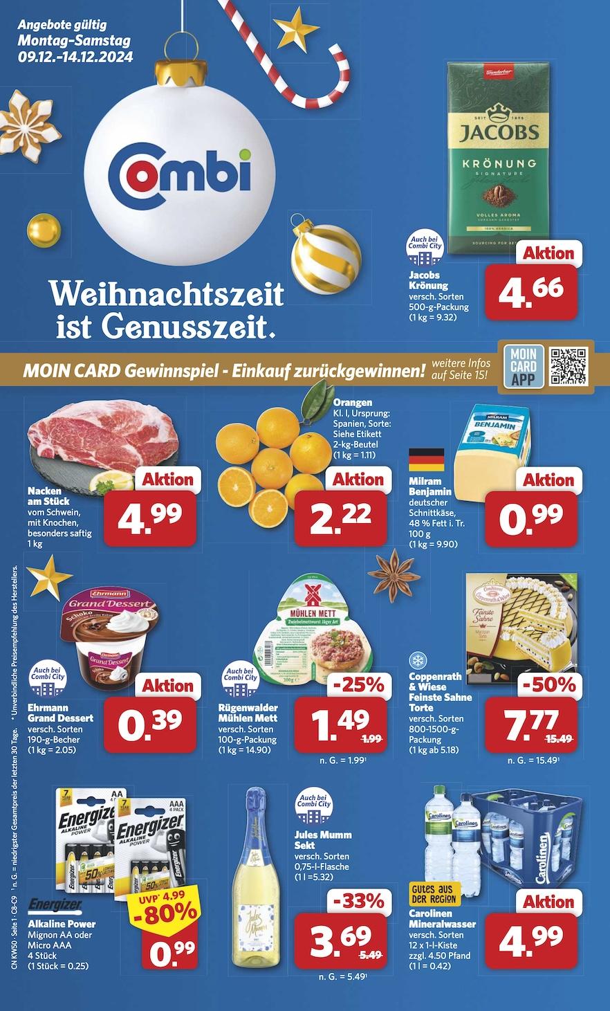 Combi Aktueller Prospekt ab Montag Seite 1