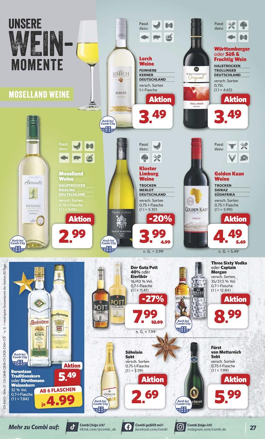 Combi Aktueller Prospekt ab Montag Seite 27