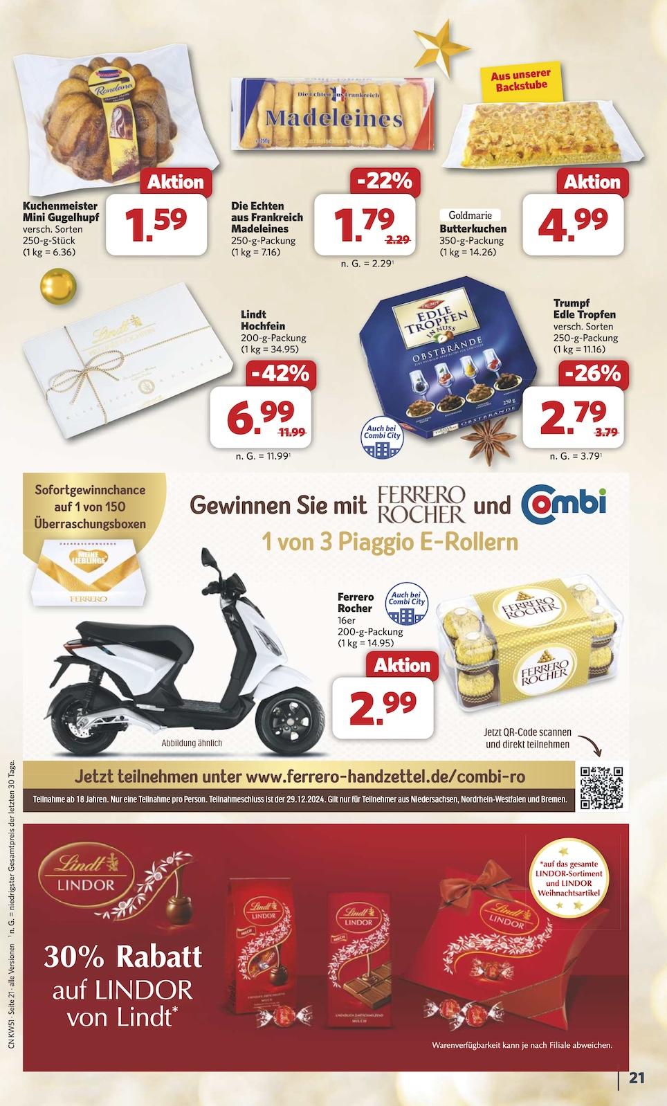 Combi Aktueller Prospekt ab Montag Seite 21