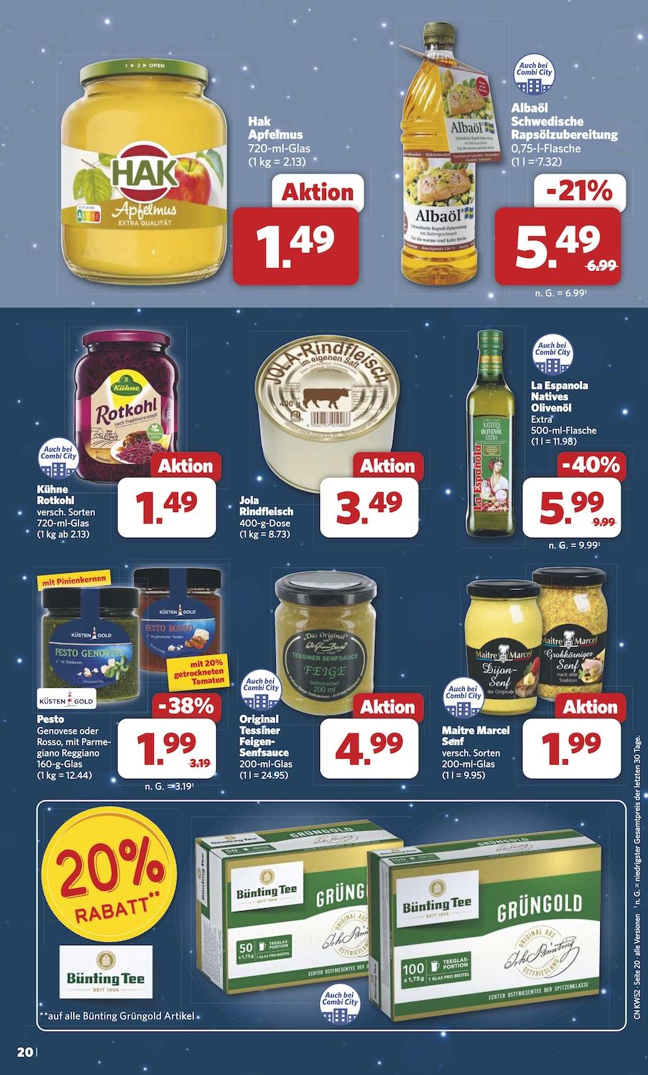 Combi Aktueller Prospekt ab Montag Seite 20