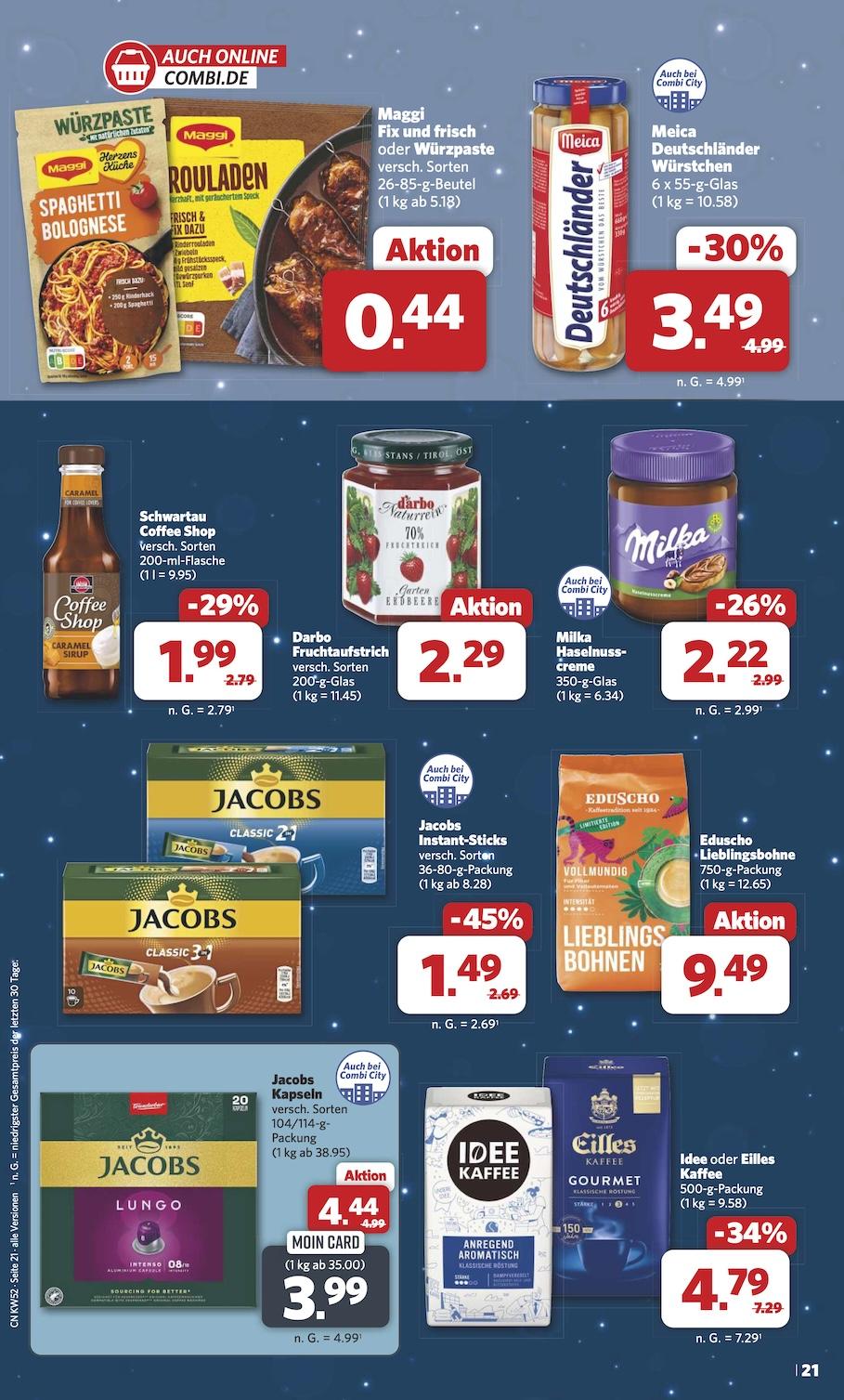 Combi Aktueller Prospekt ab Montag Seite 21