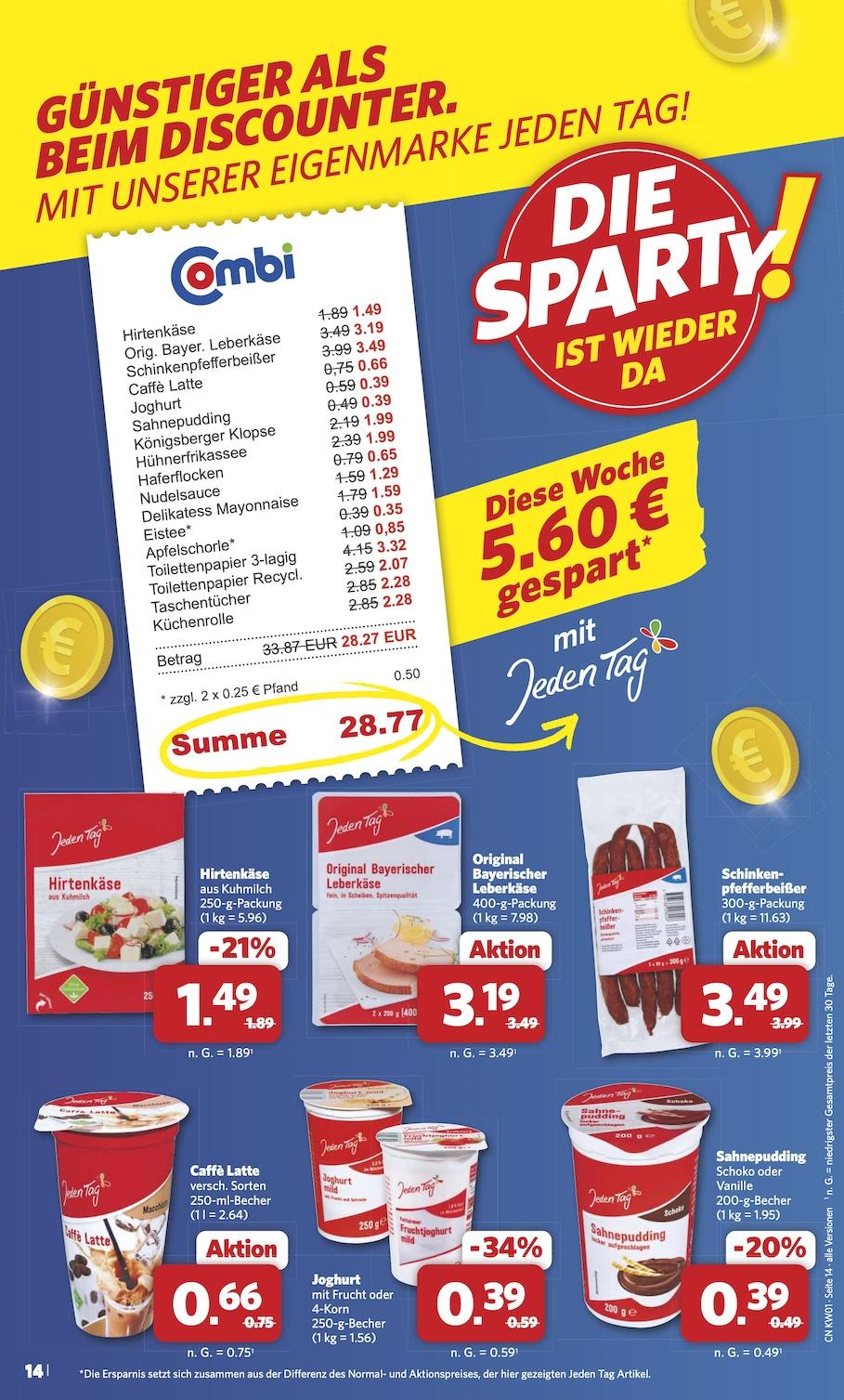 Combi Aktueller Prospekt ab Montag Seite 14