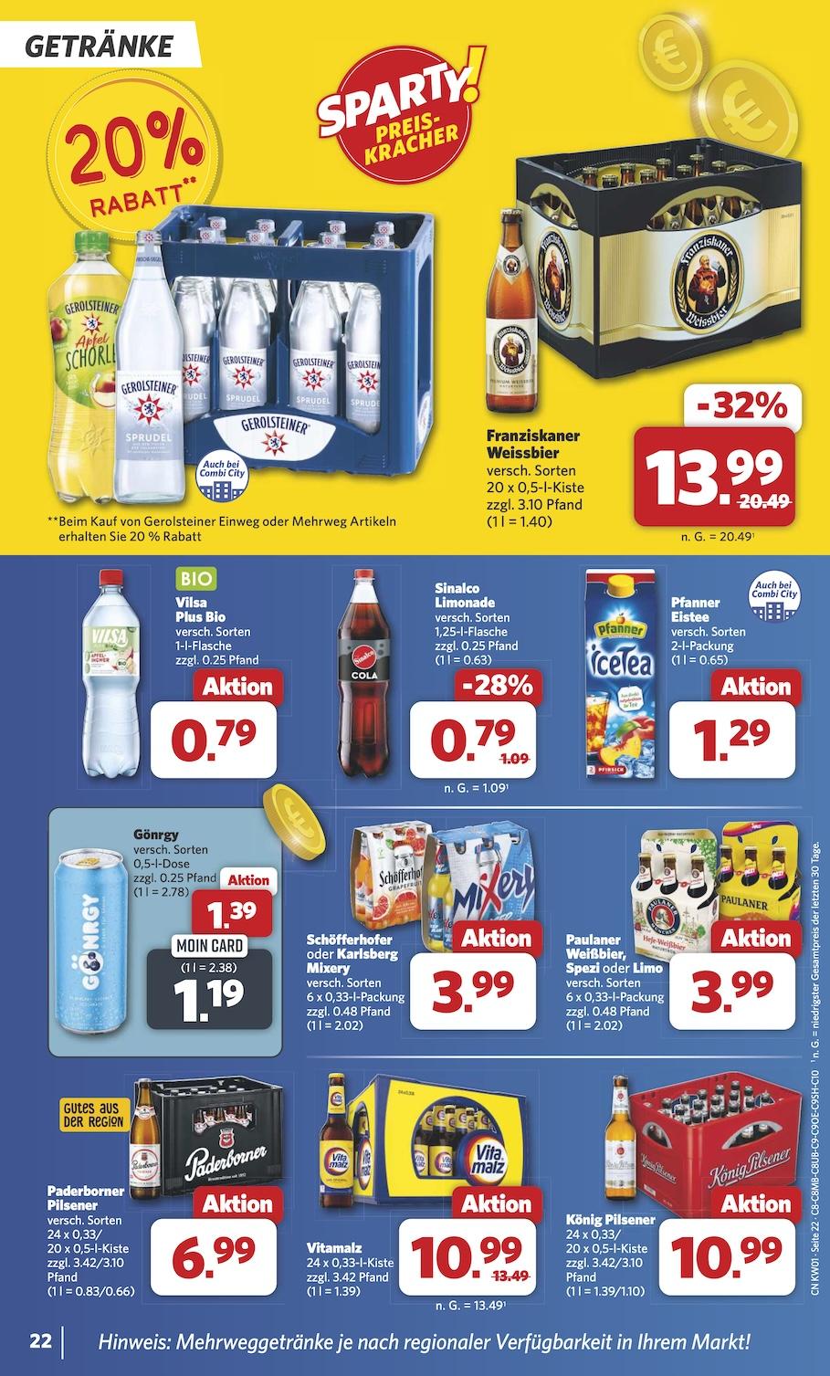 Combi Aktueller Prospekt ab Montag Seite 22