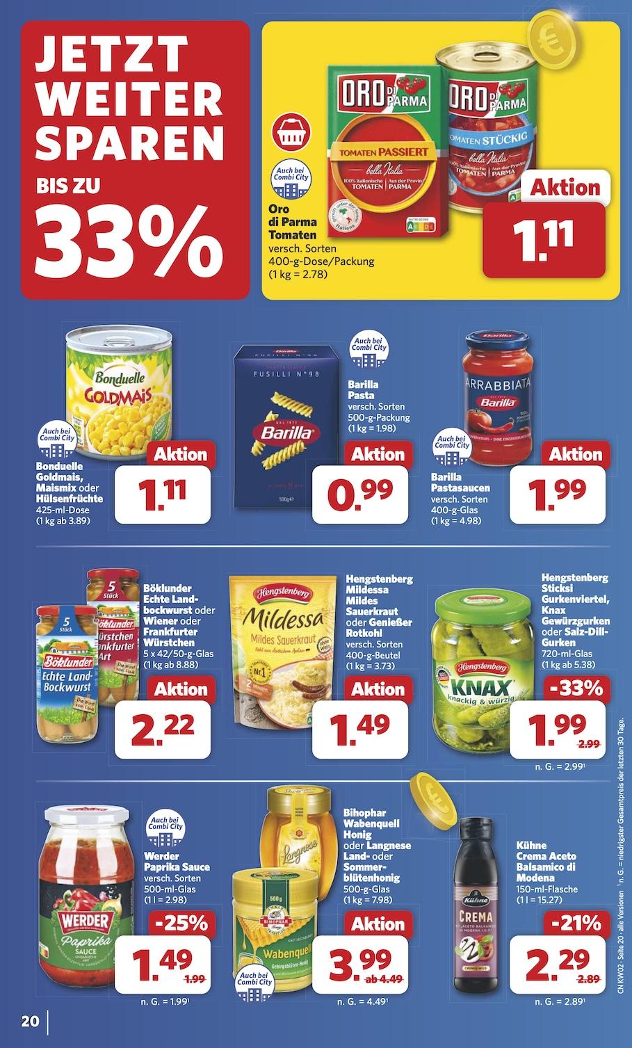 Combi Aktueller Prospekt ab Montag Seite 20