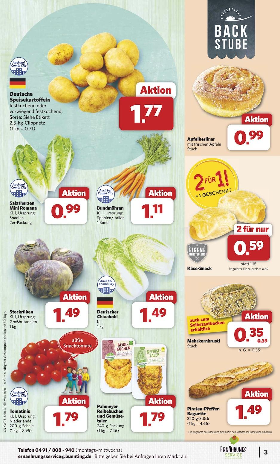 Combi Aktueller Prospekt ab Montag Seite 3