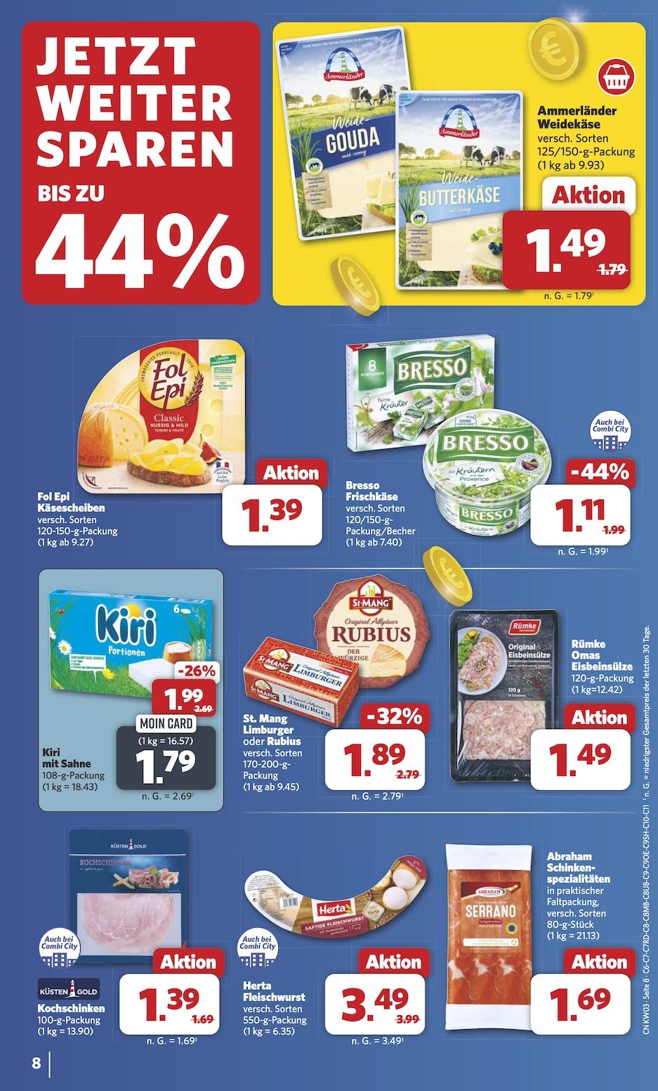 Combi Aktueller Prospekt ab Montag Seite 9