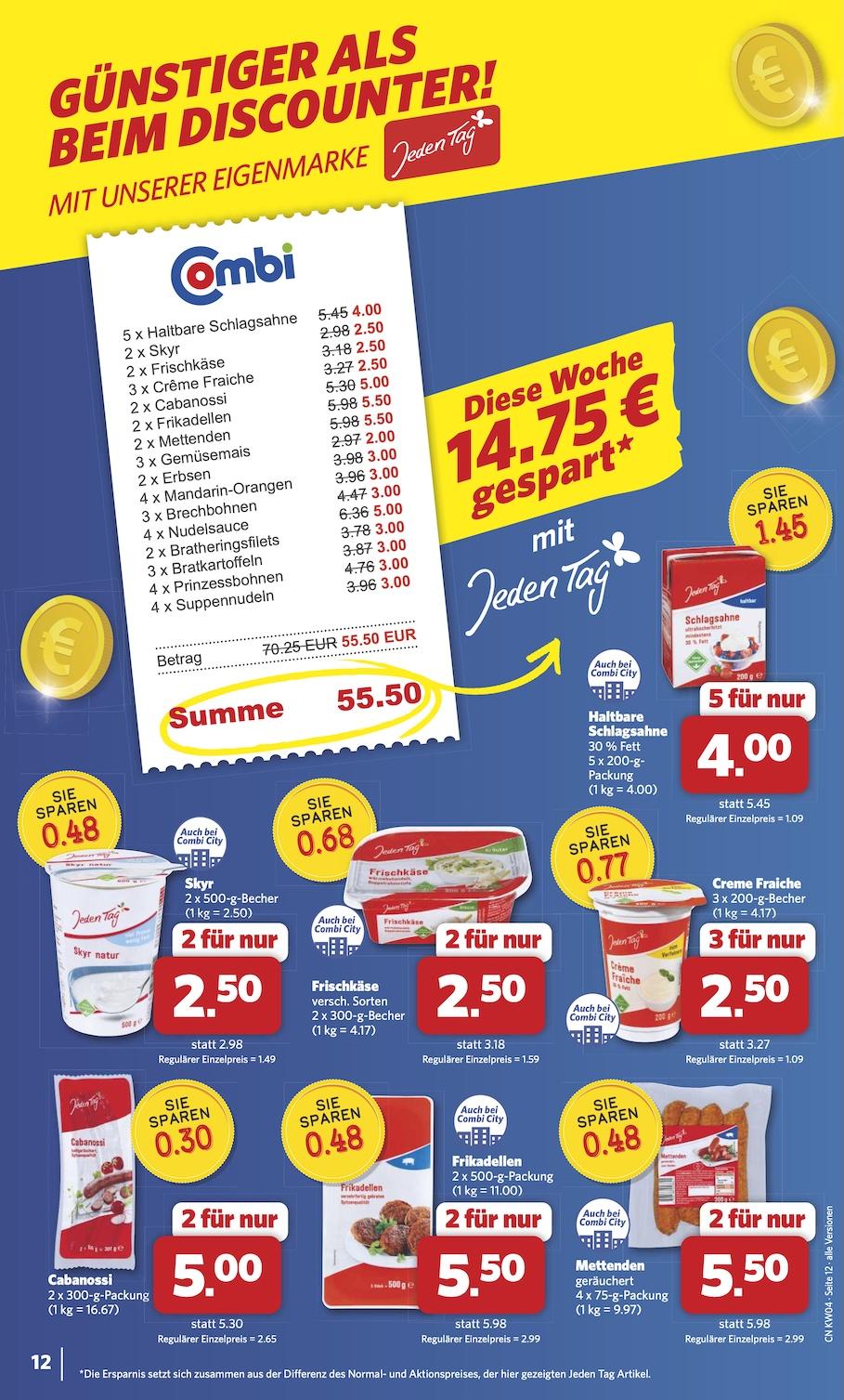 Combi Aktueller Prospekt ab Montag Seite 12