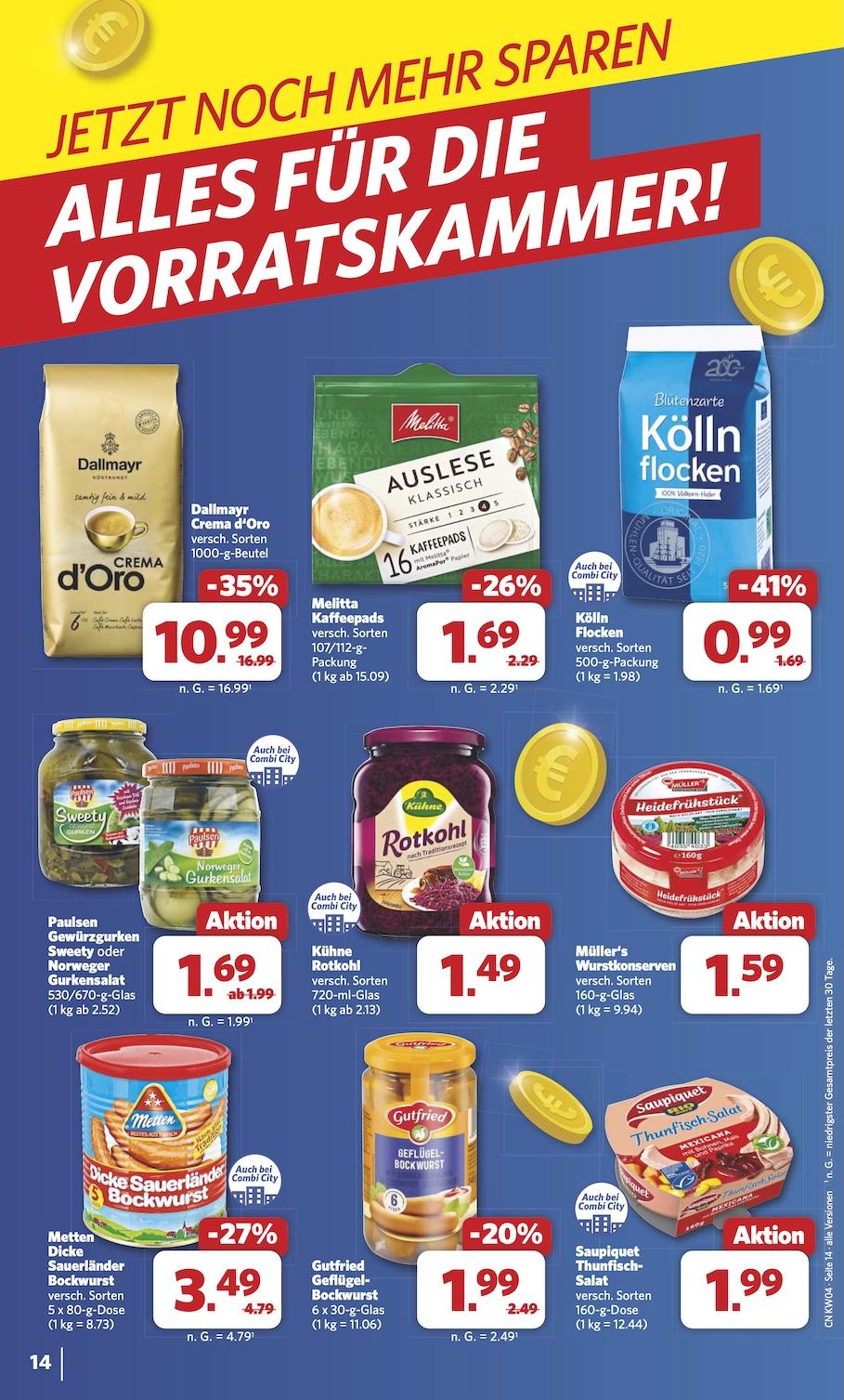Combi Aktueller Prospekt ab Montag Seite 14