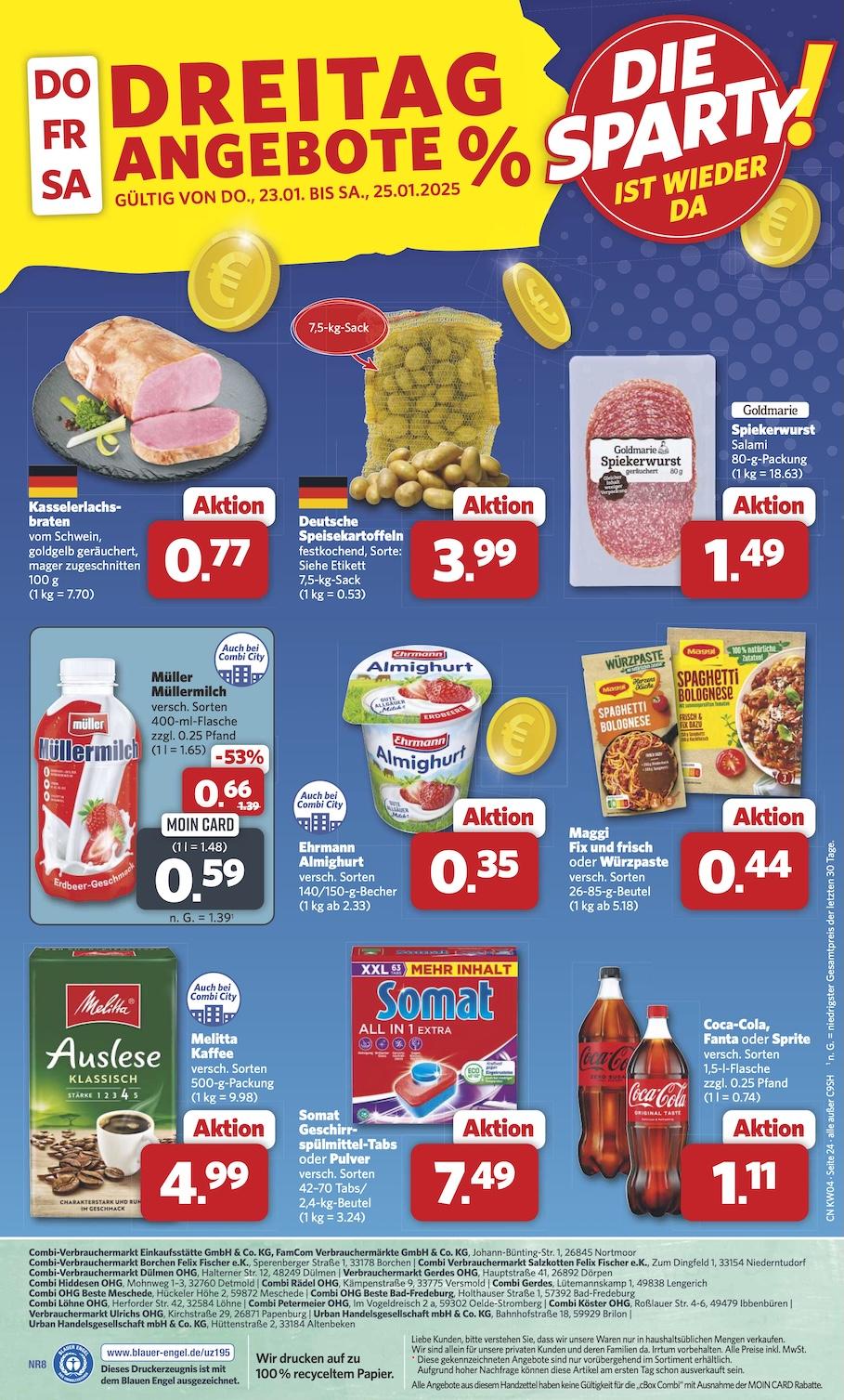 Combi Aktueller Prospekt ab Montag Seite 25