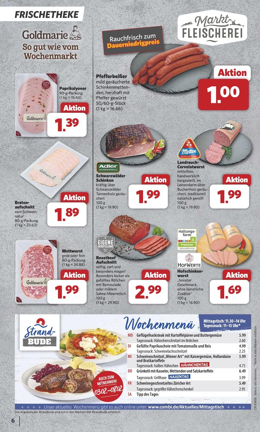 Combi Aktueller Prospekt ab Montag Seite 6