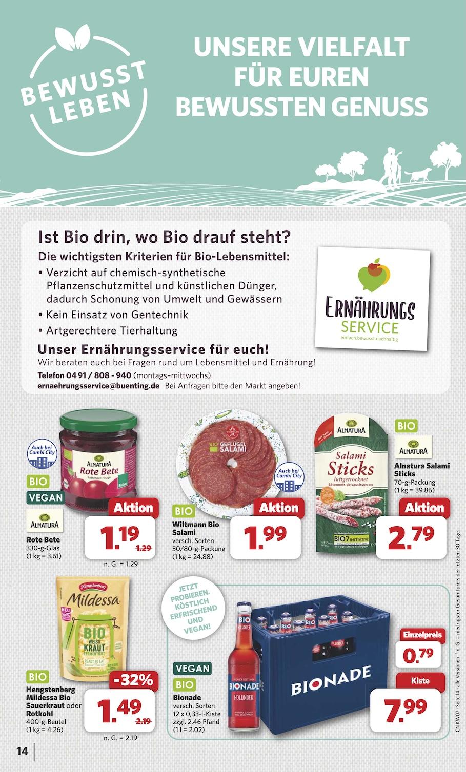Combi Aktueller Prospekt ab Montag Seite 14