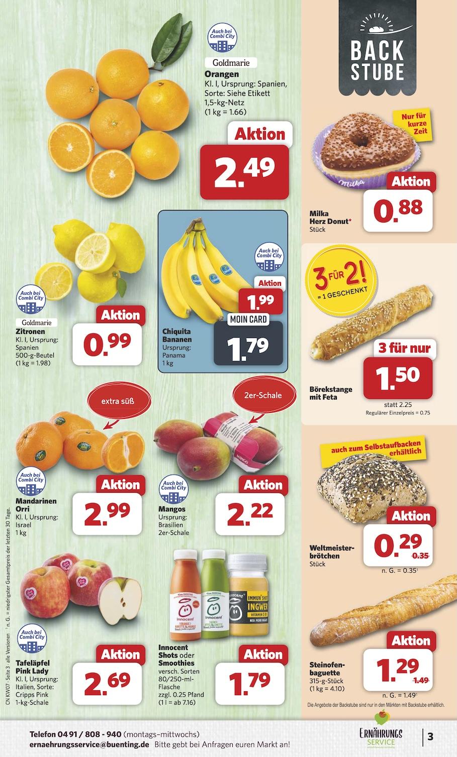 Combi Aktueller Prospekt ab Montag Seite 3