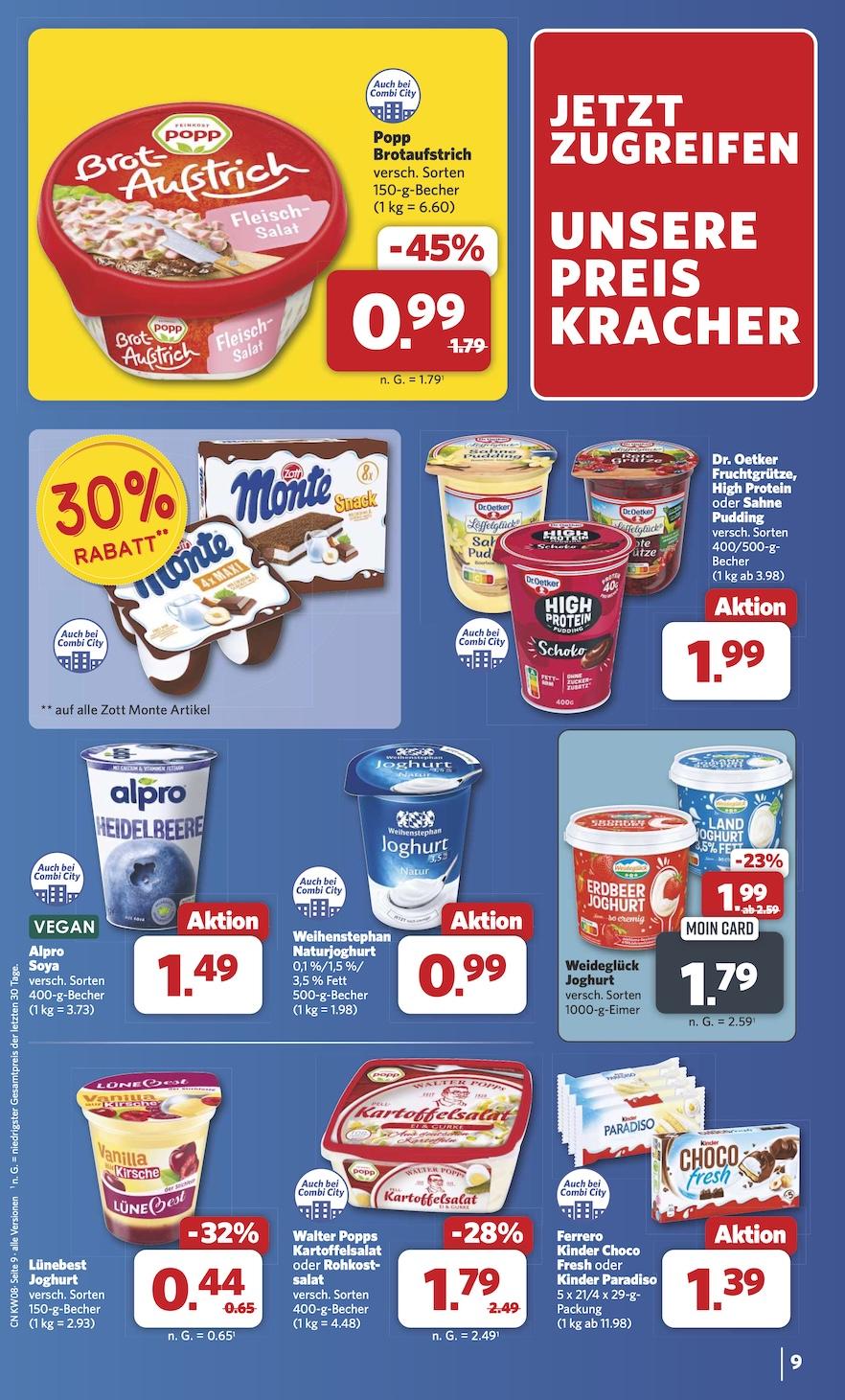 Combi Aktueller Prospekt ab Montag Seite 9