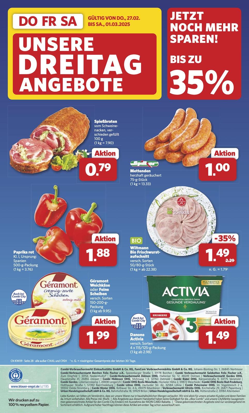 Combi Aktueller Prospekt ab Montag Seite 30
