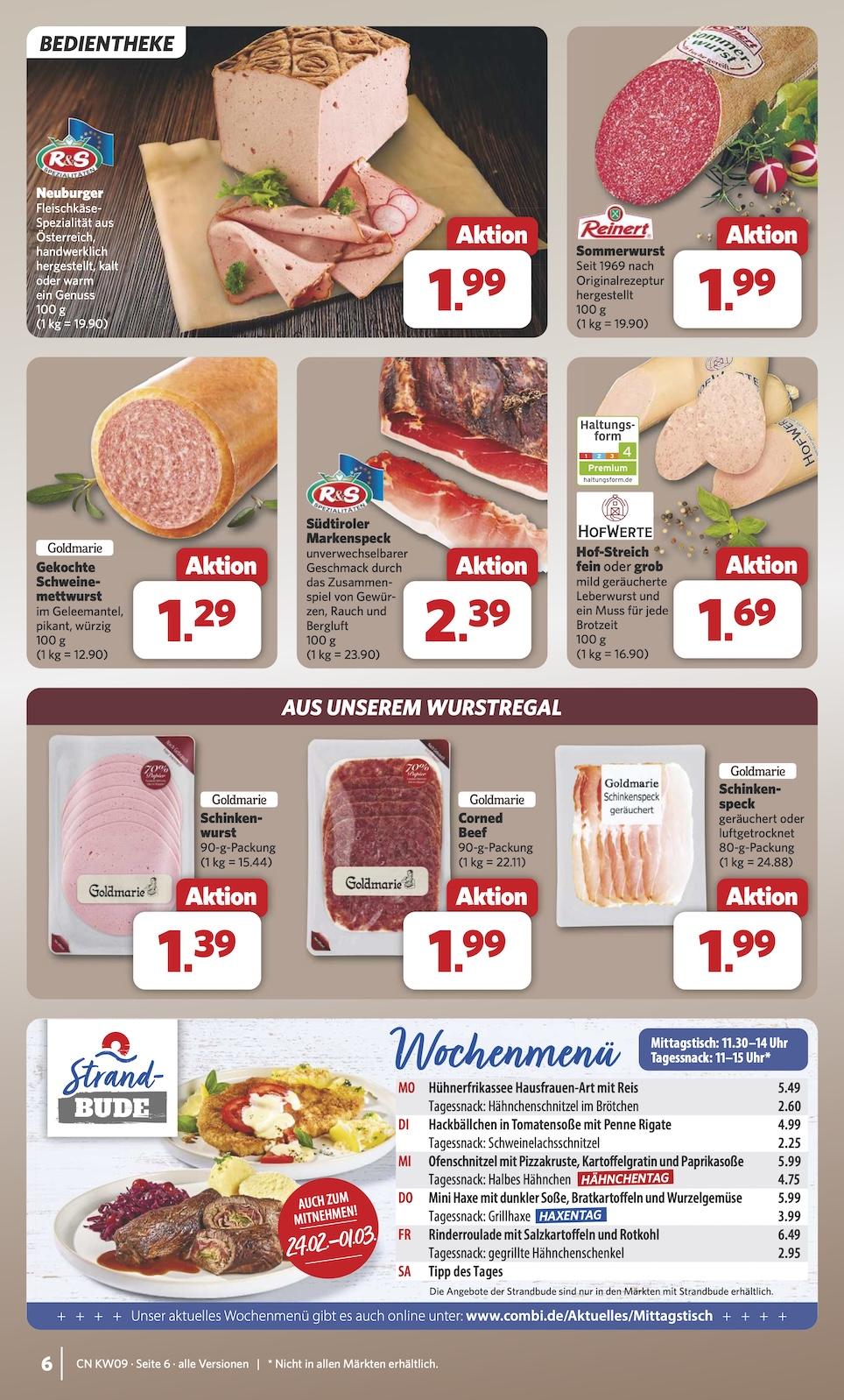 Combi Aktueller Prospekt ab Montag Seite 6