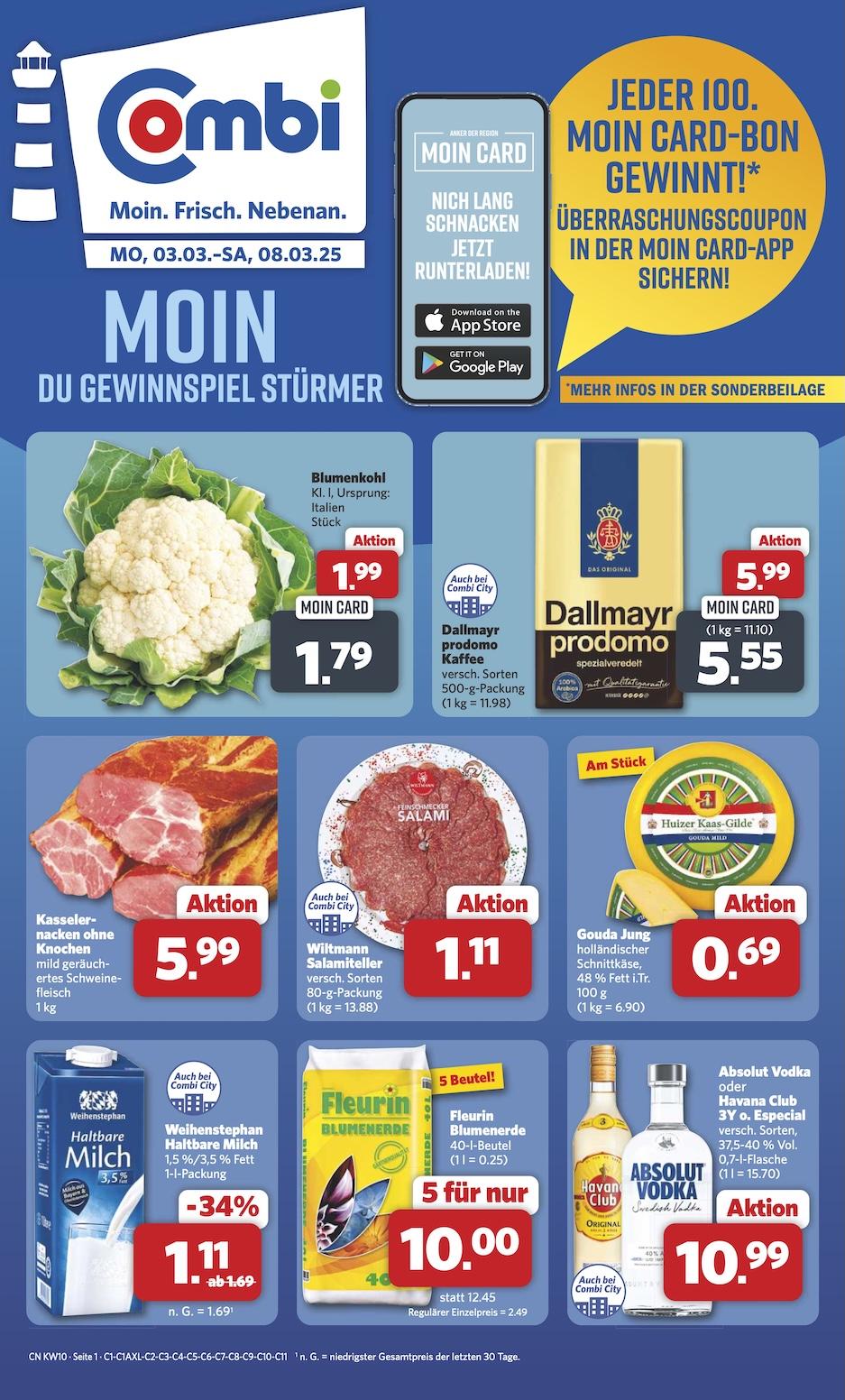 Combi Aktueller Prospekt ab Montag Seite 1