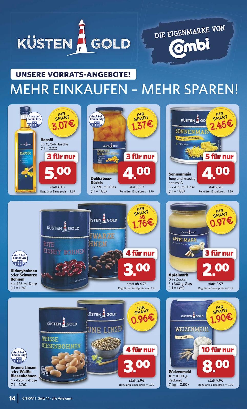 Combi Aktueller Prospekt ab Montag Seite 14