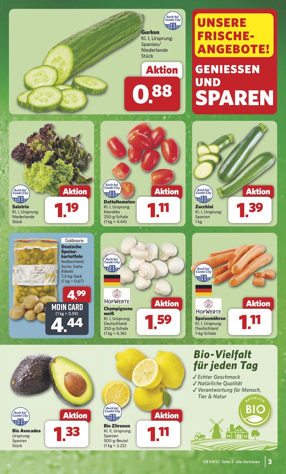 Combi Aktueller Prospekt ab Montag Seite 3