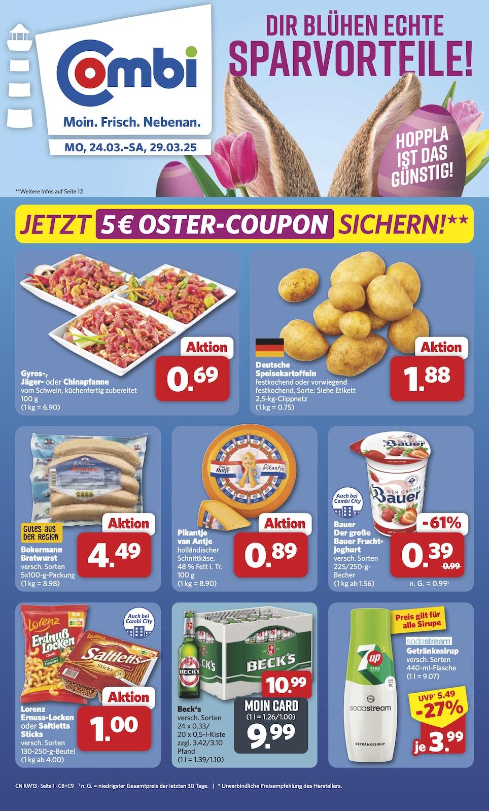 Combi Aktueller Prospekt ab Montag Seite 1