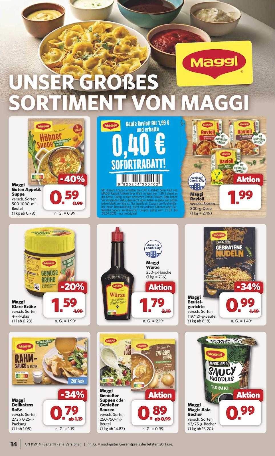 Combi Aktueller Prospekt ab Montag Seite 16