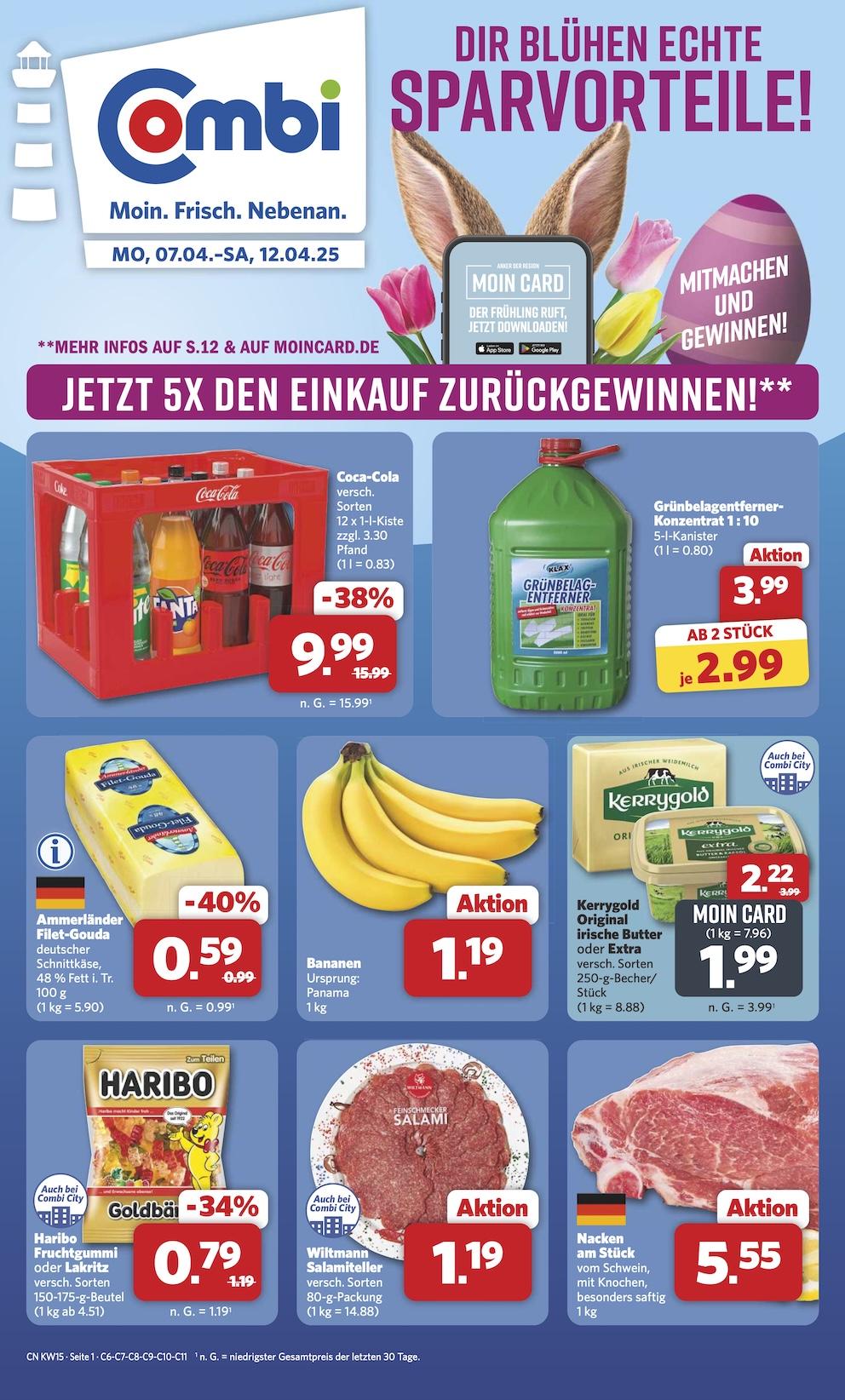Combi Aktueller Prospekt ab Montag Seite 1