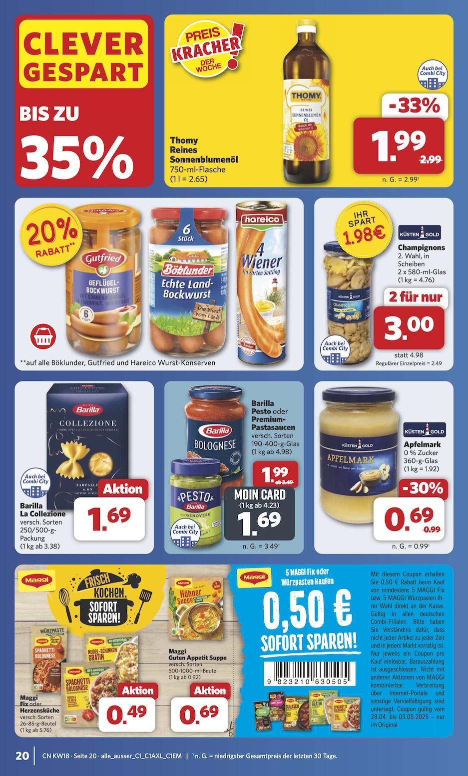 Combi Aktueller Prospekt ab Montag Seite 24
