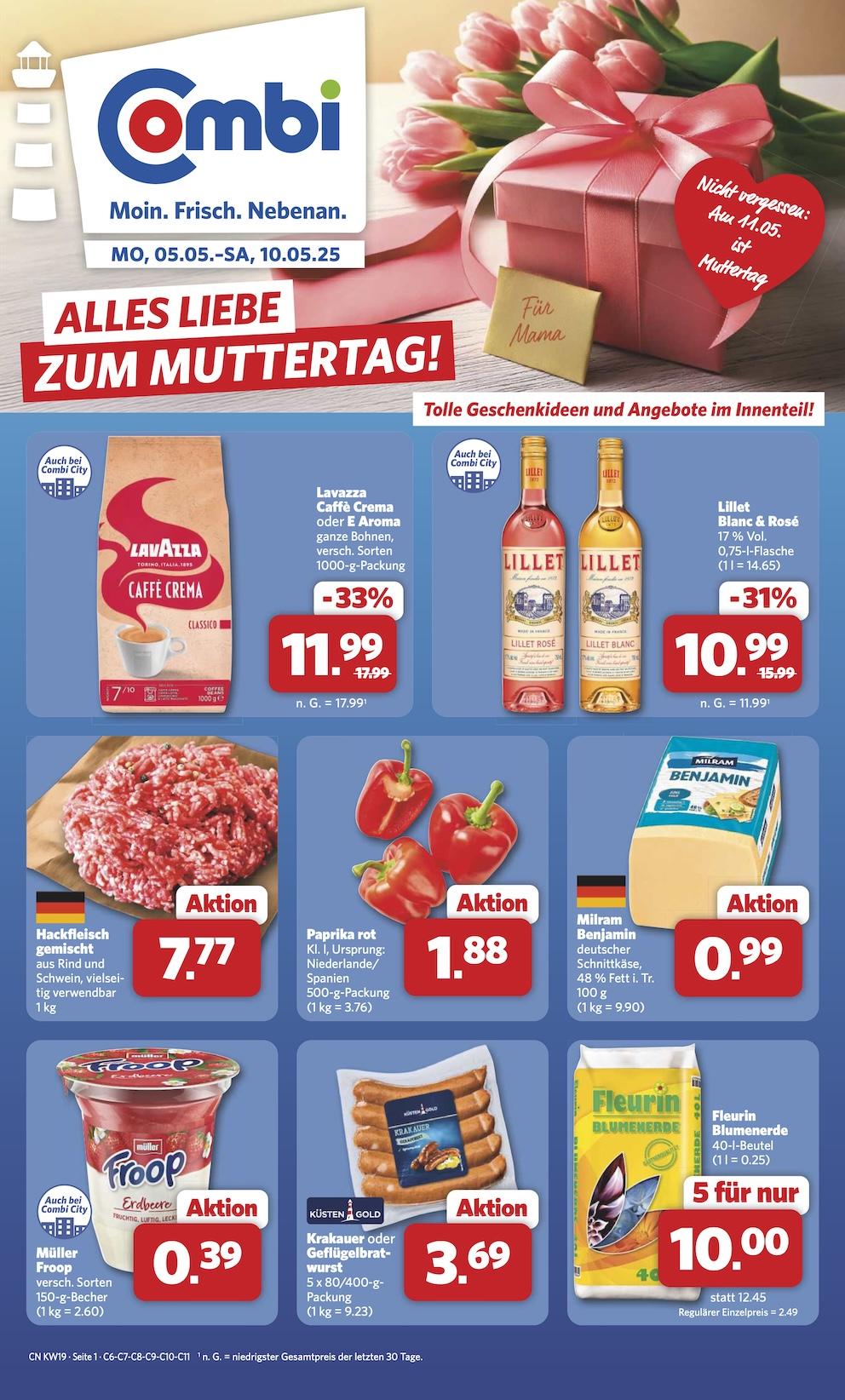 Combi Aktueller Prospekt ab Montag Seite 1