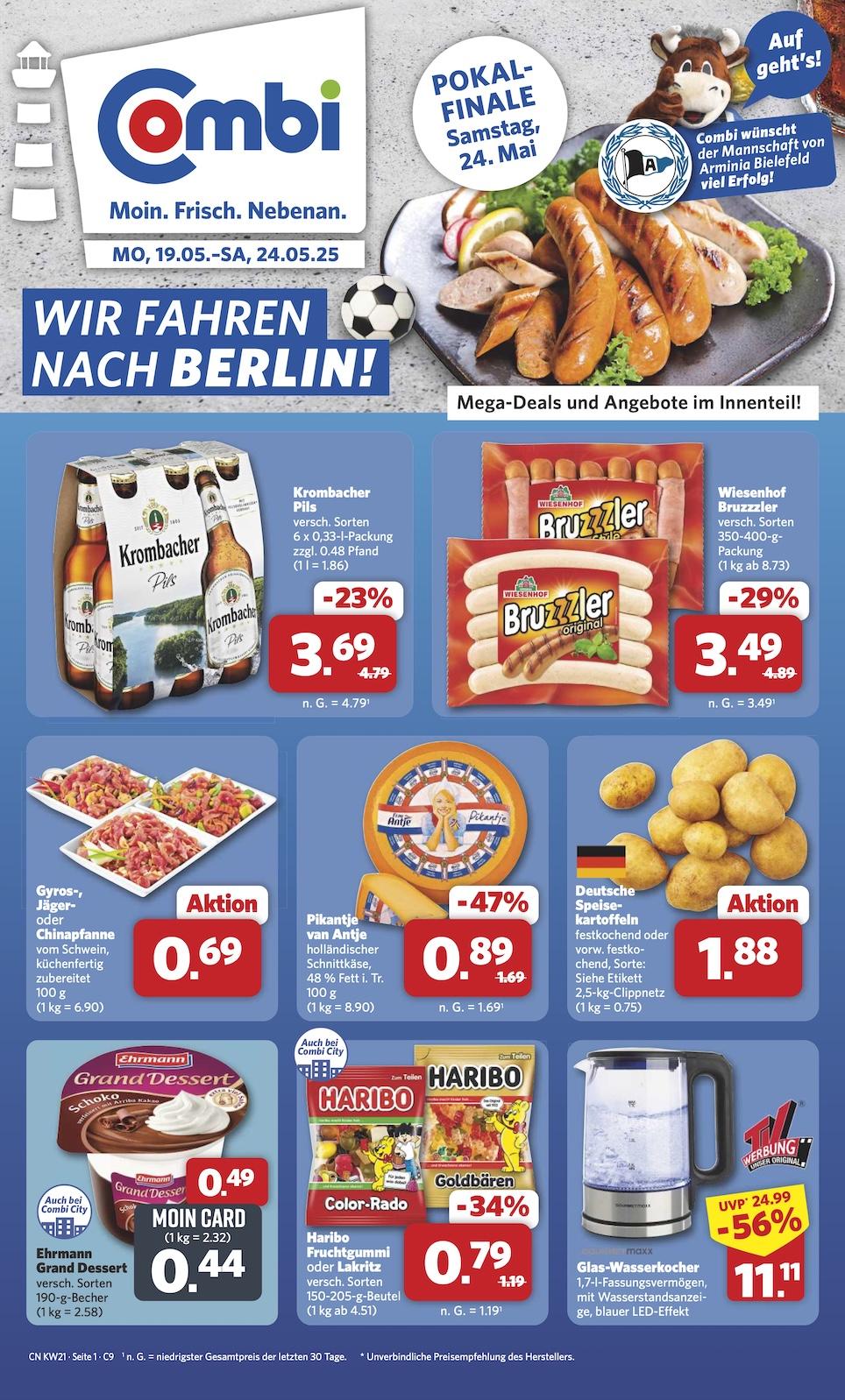 Combi Aktueller Prospekt ab Montag Seite 1