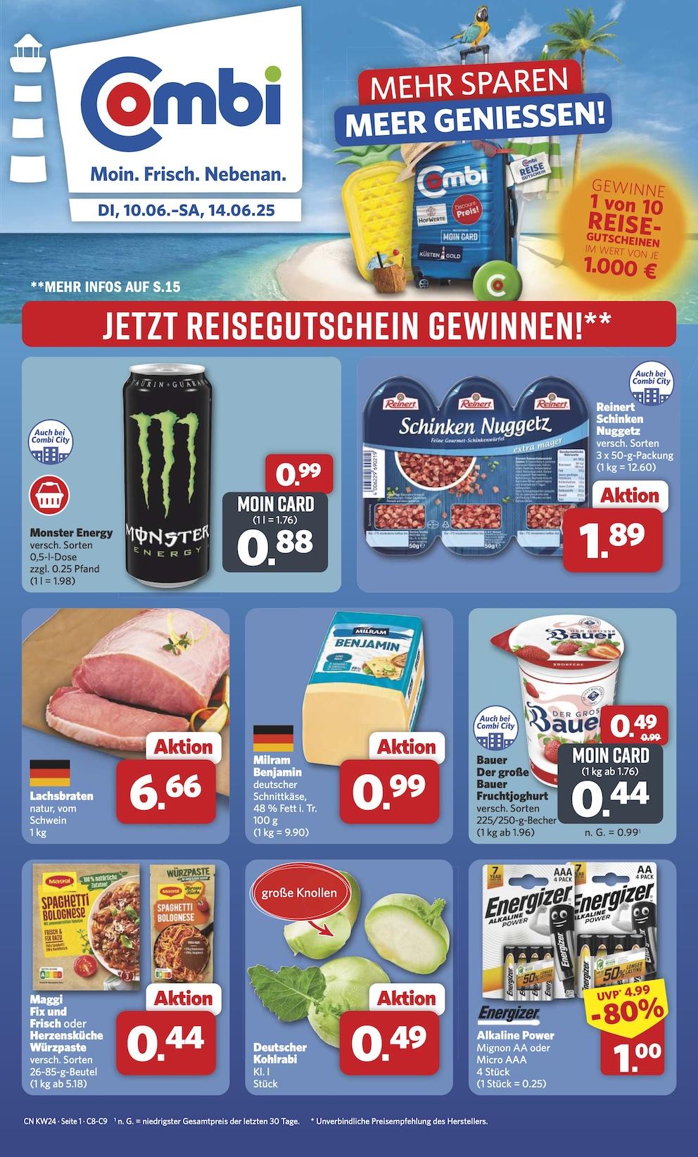 Combi Aktueller Prospekt ab Dienstag Seite 1