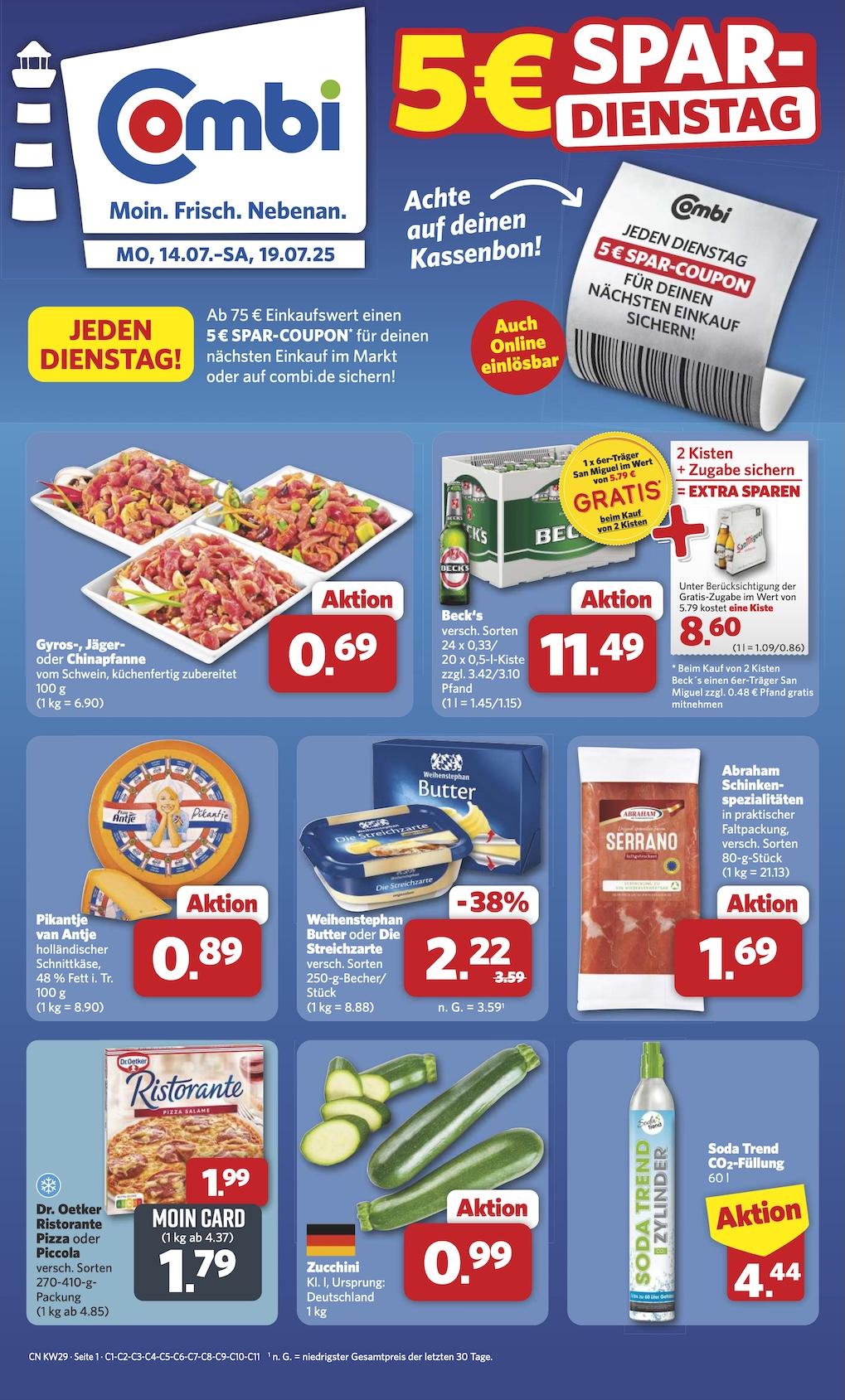 Combi Aktueller Prospekt ab Montag Seite 1
