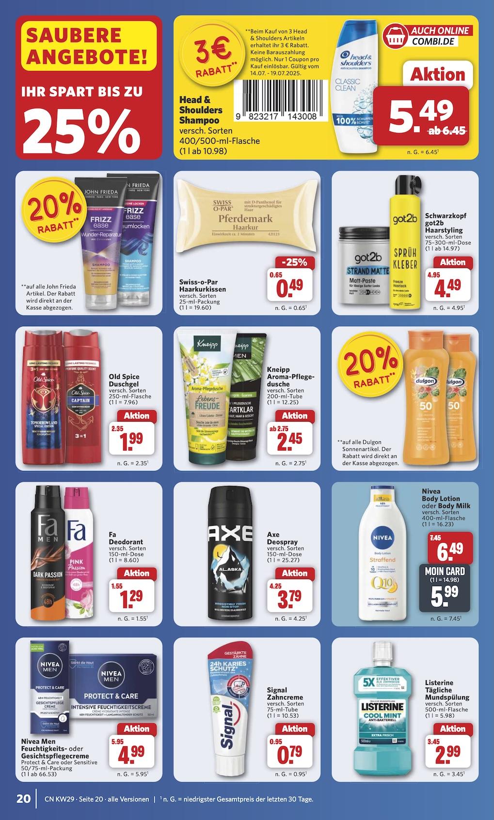 Combi Aktueller Prospekt ab Montag Seite 25