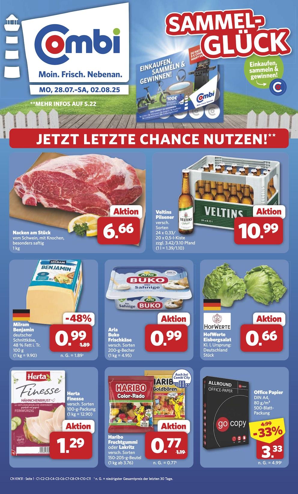 Combi Aktueller Prospekt ab Montag Seite 1
