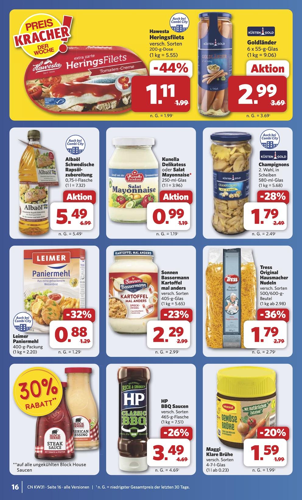 Combi Aktueller Prospekt ab Montag Seite 20