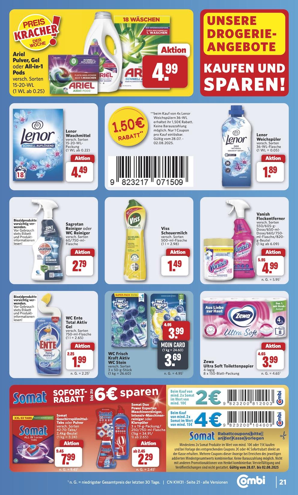 Combi Aktueller Prospekt ab Montag Seite 28