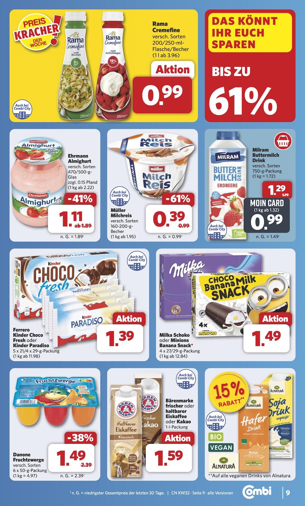 Combi Aktueller Prospekt ab Montag Seite 9