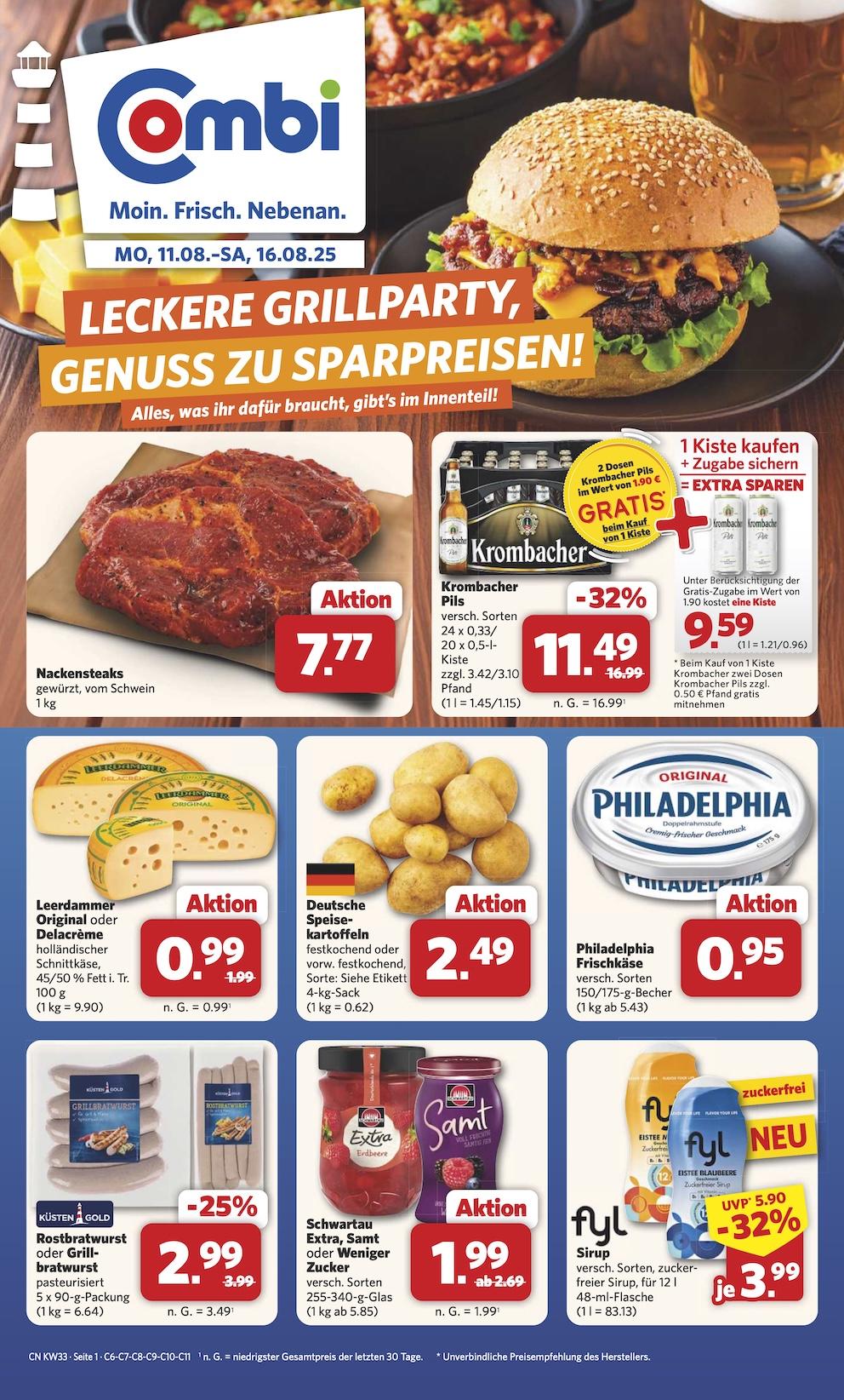 Combi Aktueller Prospekt ab Montag Seite 1