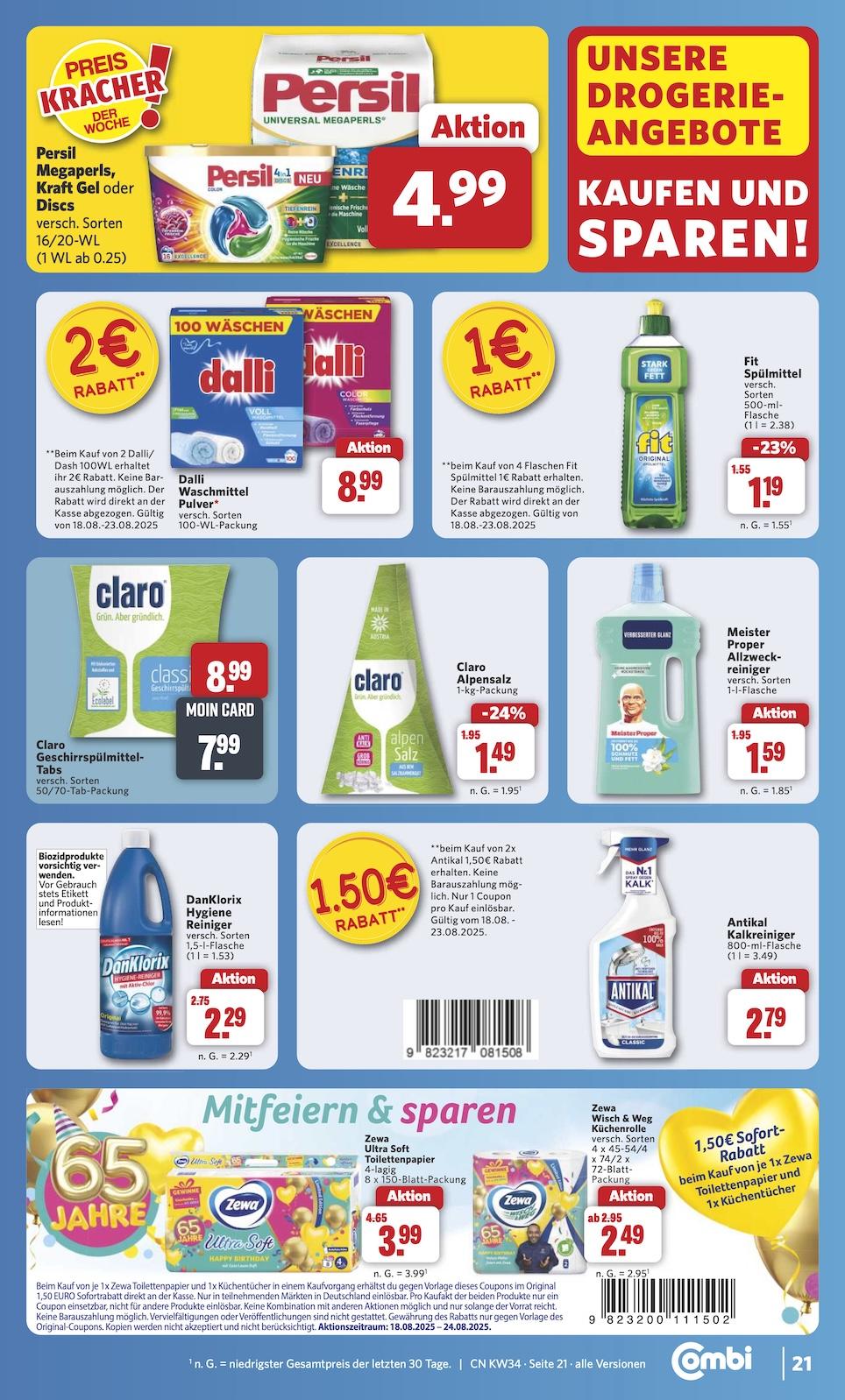 Combi Aktueller Prospekt ab Montag Seite 29
