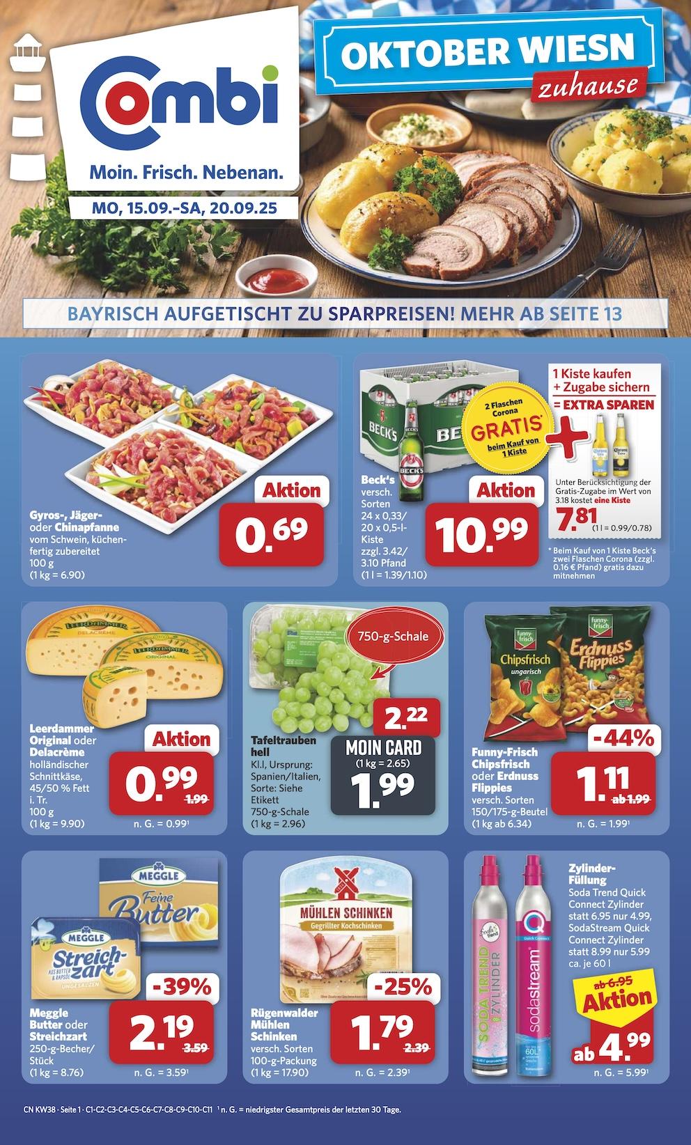 Combi Aktueller Prospekt ab Montag Seite 1