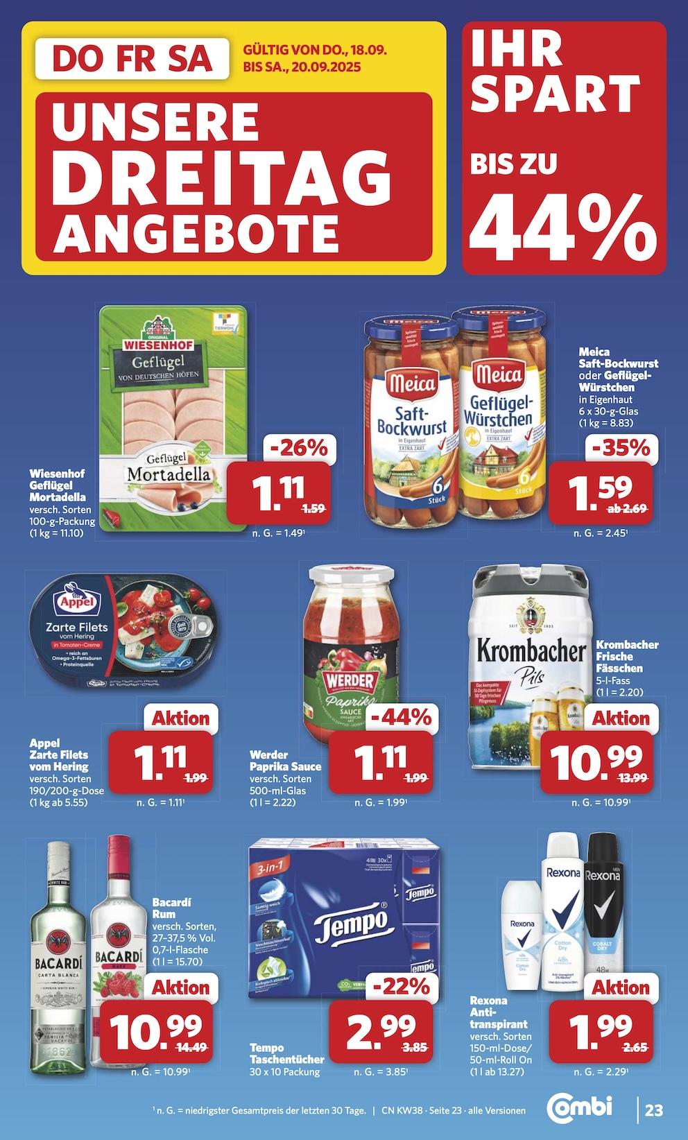 Combi Aktueller Prospekt ab Montag Seite 28