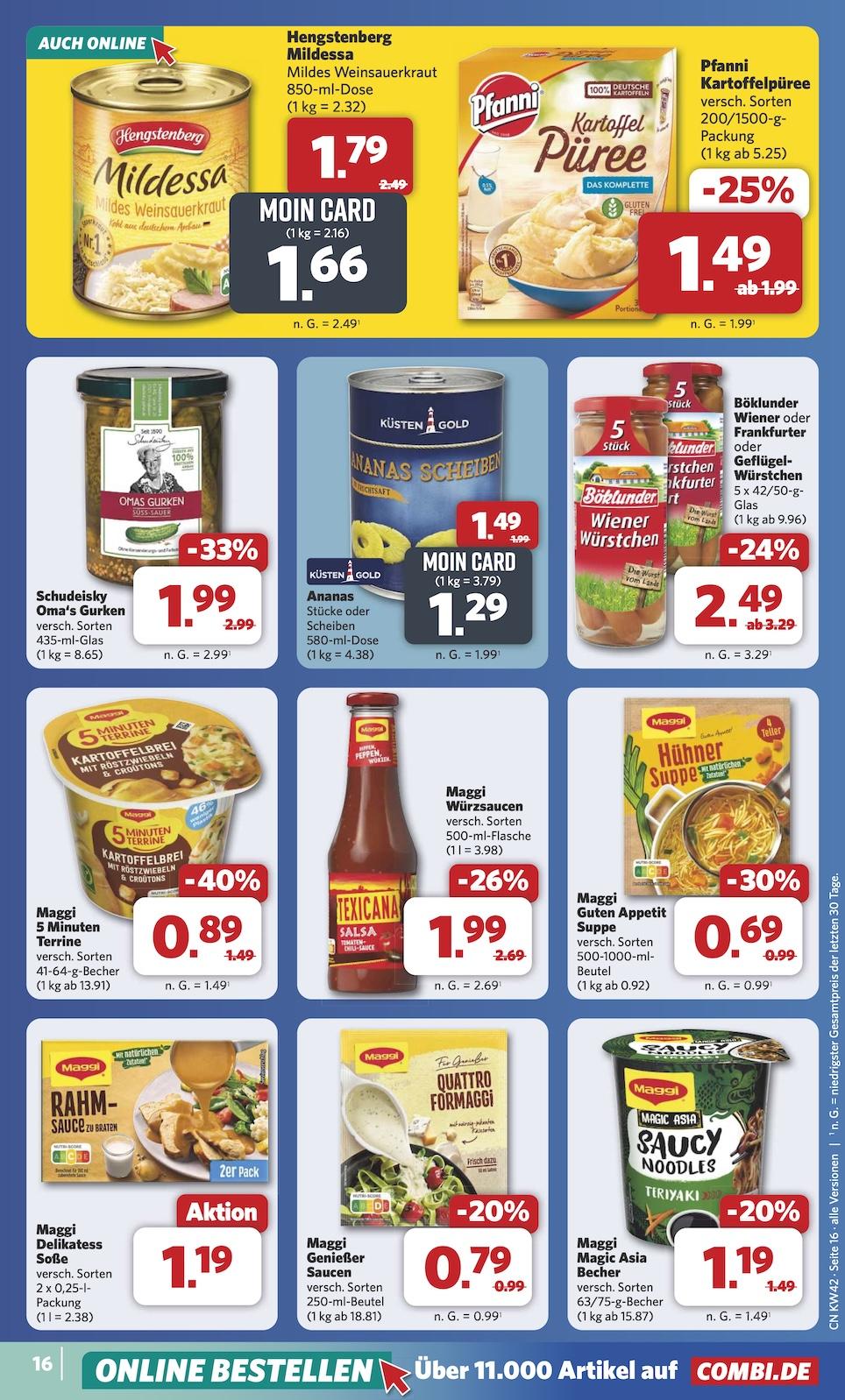 Combi Aktueller Prospekt ab Montag Seite 19