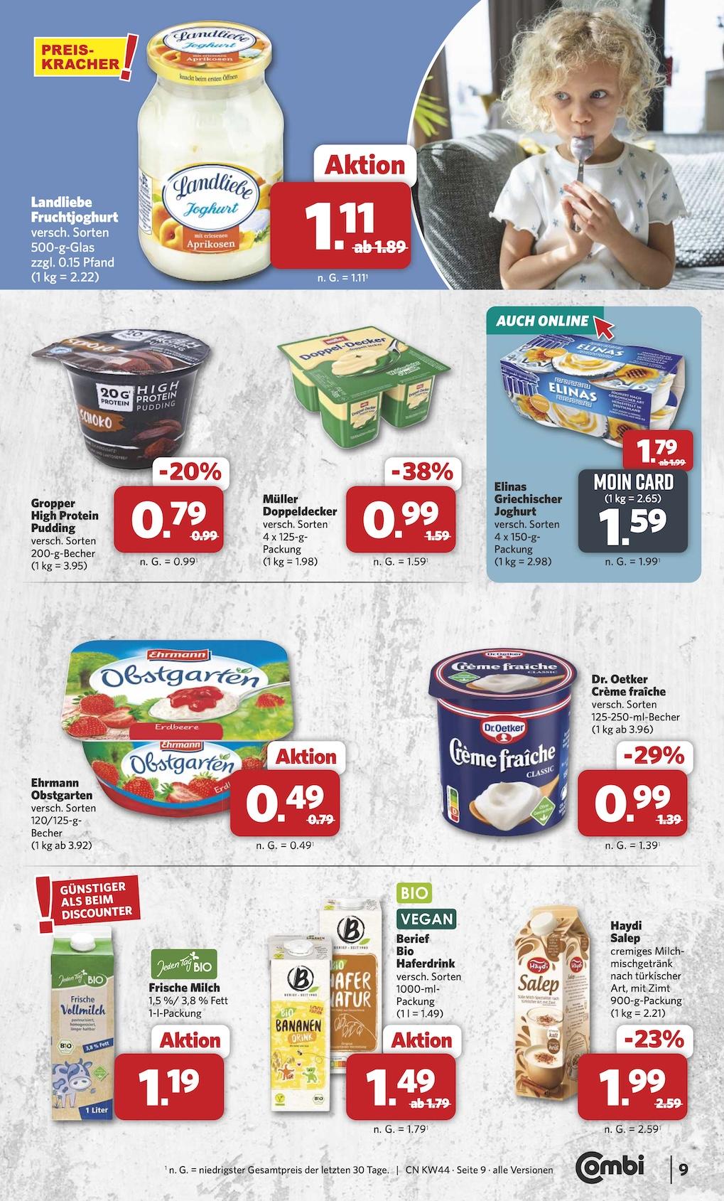 Combi Aktueller Prospekt ab Montag Seite 9