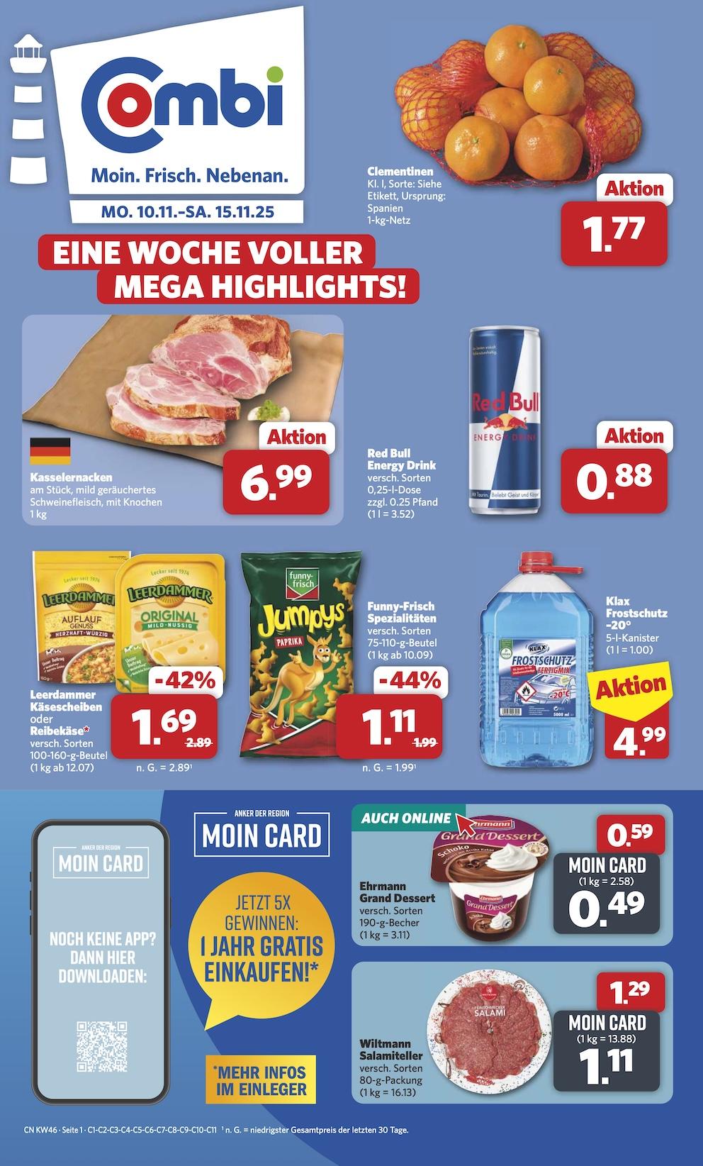 Combi Aktueller Prospekt ab Montag Seite 1