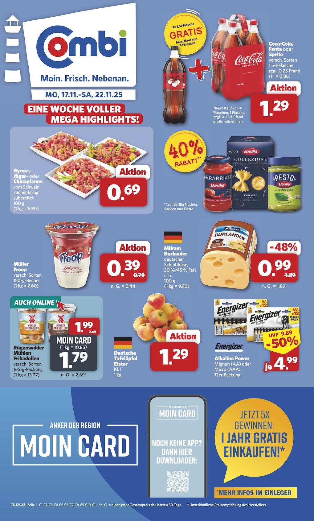 Combi Aktueller Prospekt ab Montag Seite 1