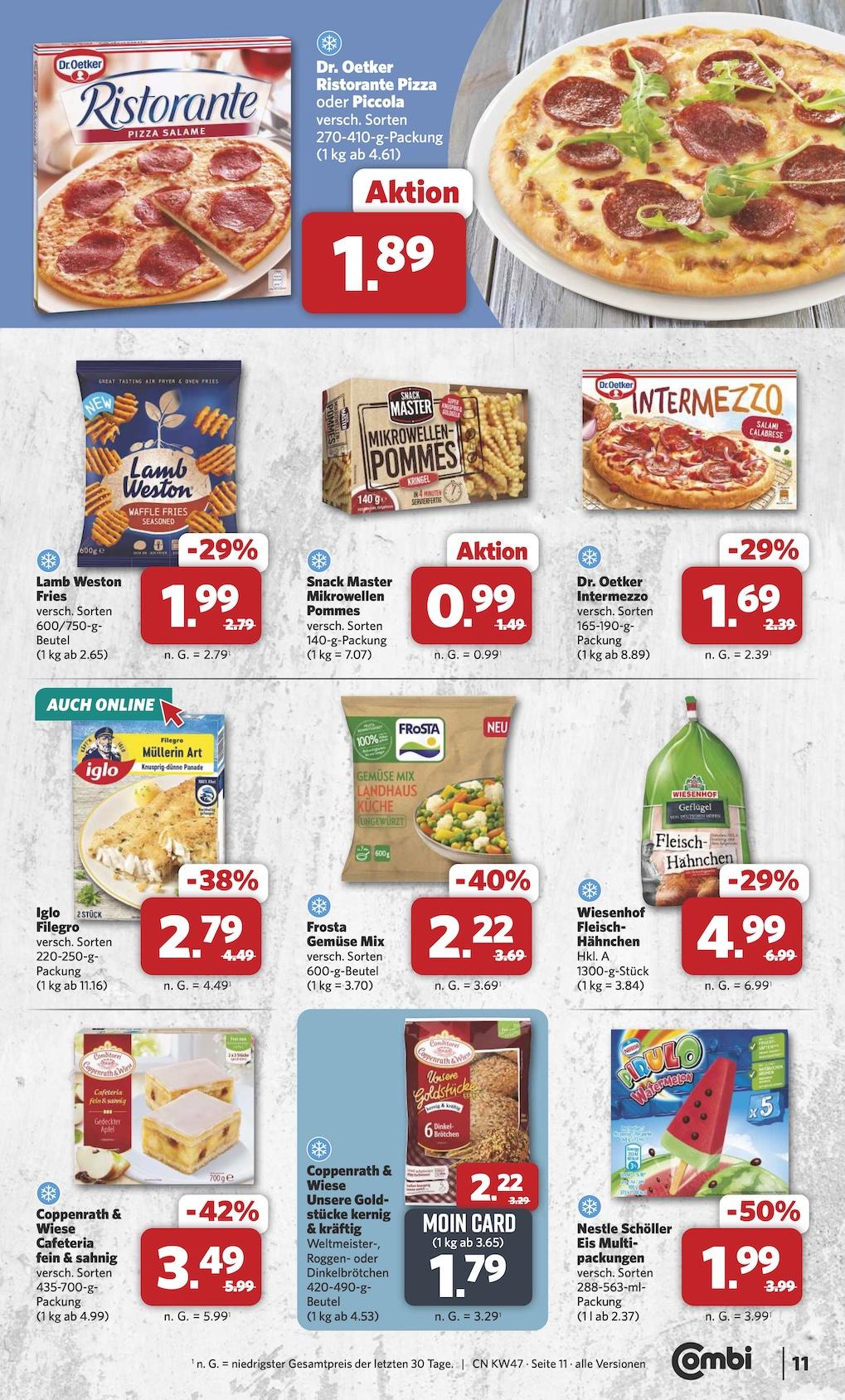 Combi Aktueller Prospekt ab Montag Seite 11