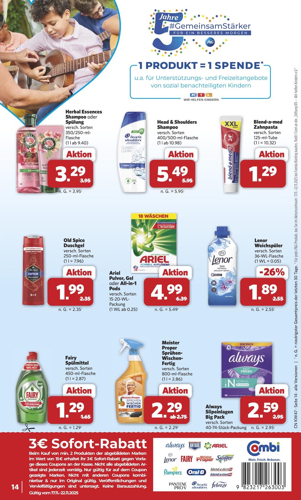Combi Aktueller Prospekt ab Montag Seite 14