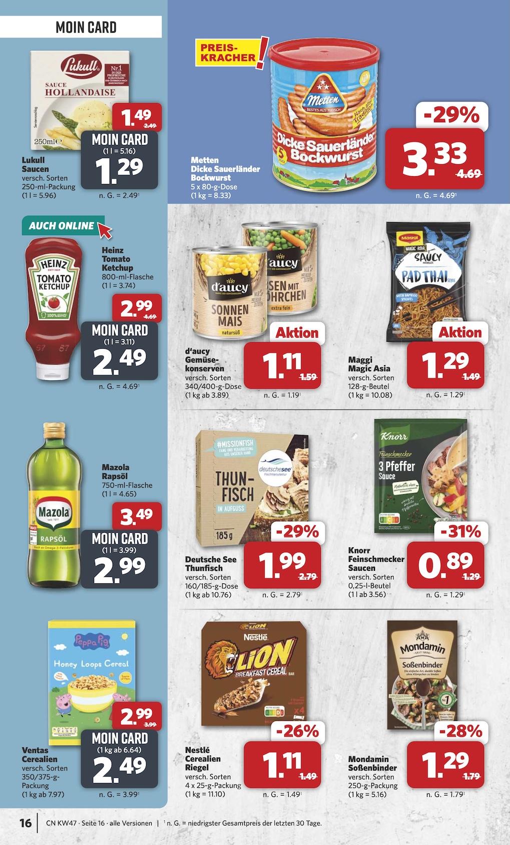 Combi Aktueller Prospekt ab Montag Seite 16