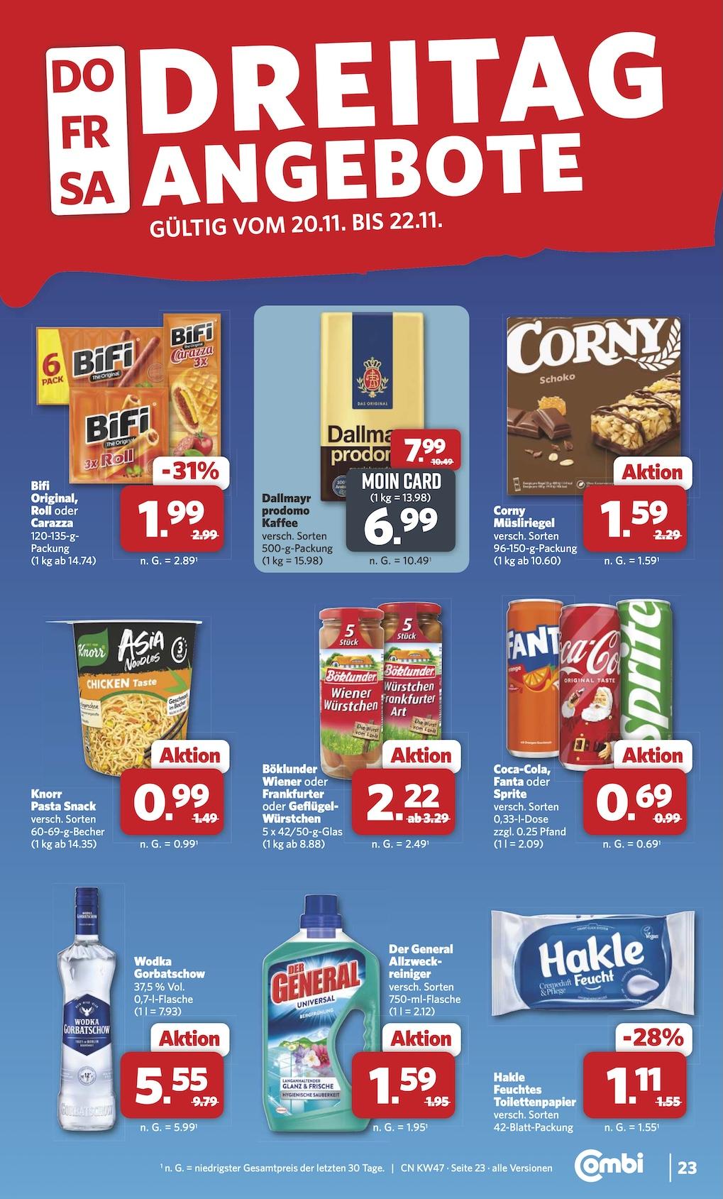 Combi Aktueller Prospekt ab Montag Seite 25