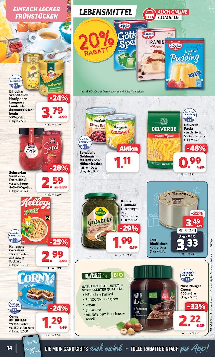 Combi Aktueller Prospekt ab Montag Seite 14